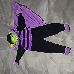 Caltoy Vanpire Zippered Plush Halloween Custume with Cape Child XL